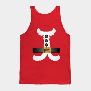 1980s Kawaii merry christmas cute Santa Claus Tank Top